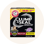 Icon of a box of "Arm & Hammer Clump & Seal Multi-Cat Litter."
